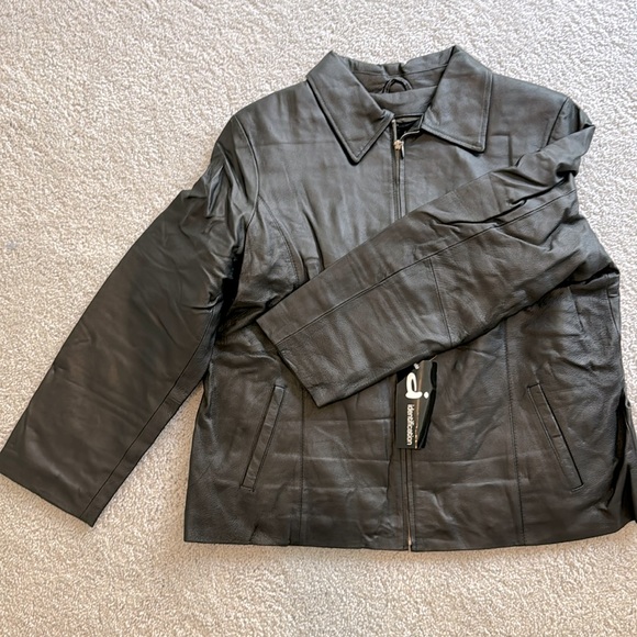Genuine leather ladies zipper jacket - Picture 1 of 1
